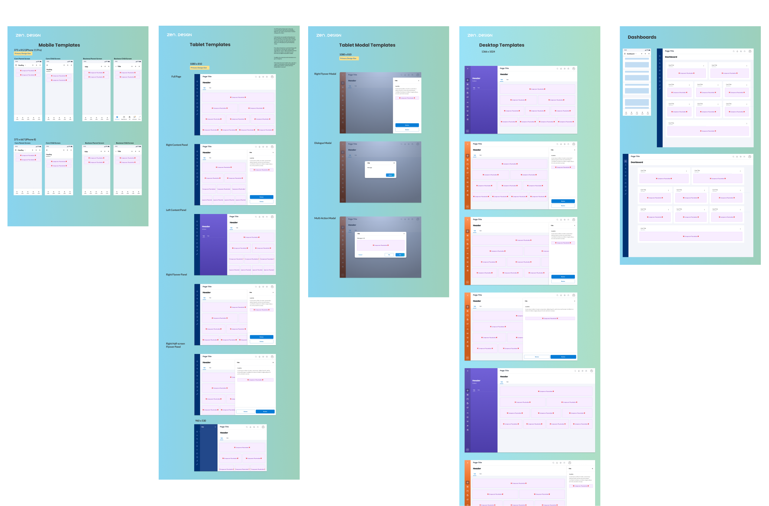 Design system templates