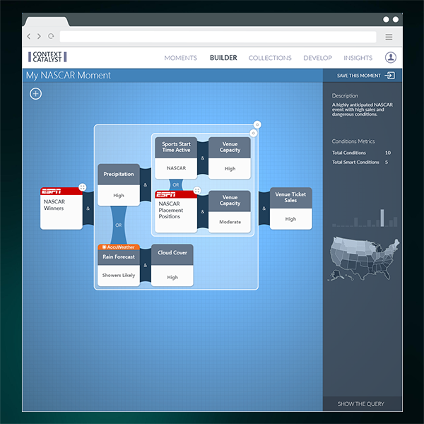 Context Catalyst drag-and-drop query viewer