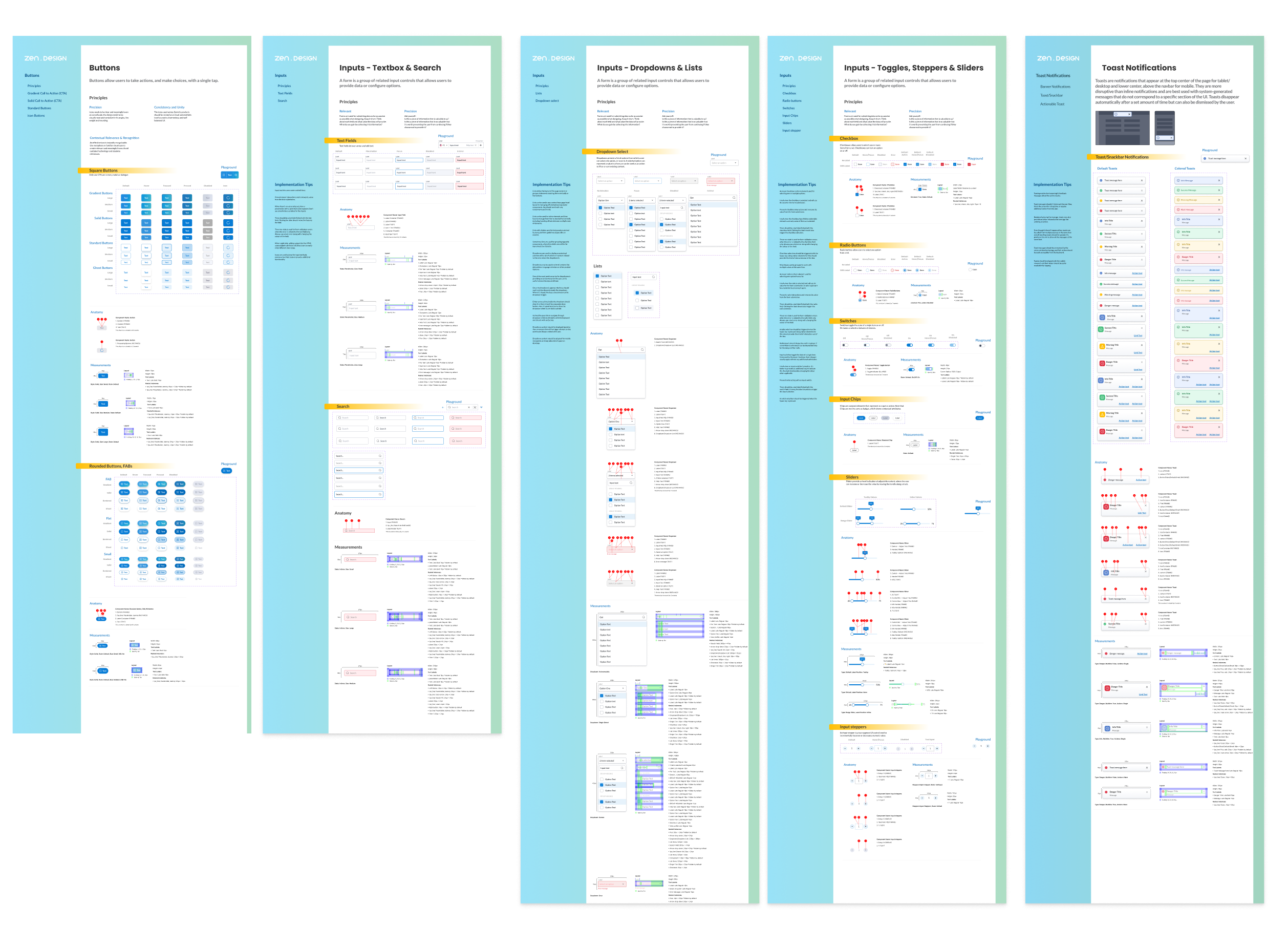 Design system components